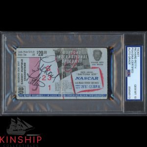 Richard Petty signed 1967 Daytona 500 Ticket PSA DNA Slab NASCAR Auto 10 C5480