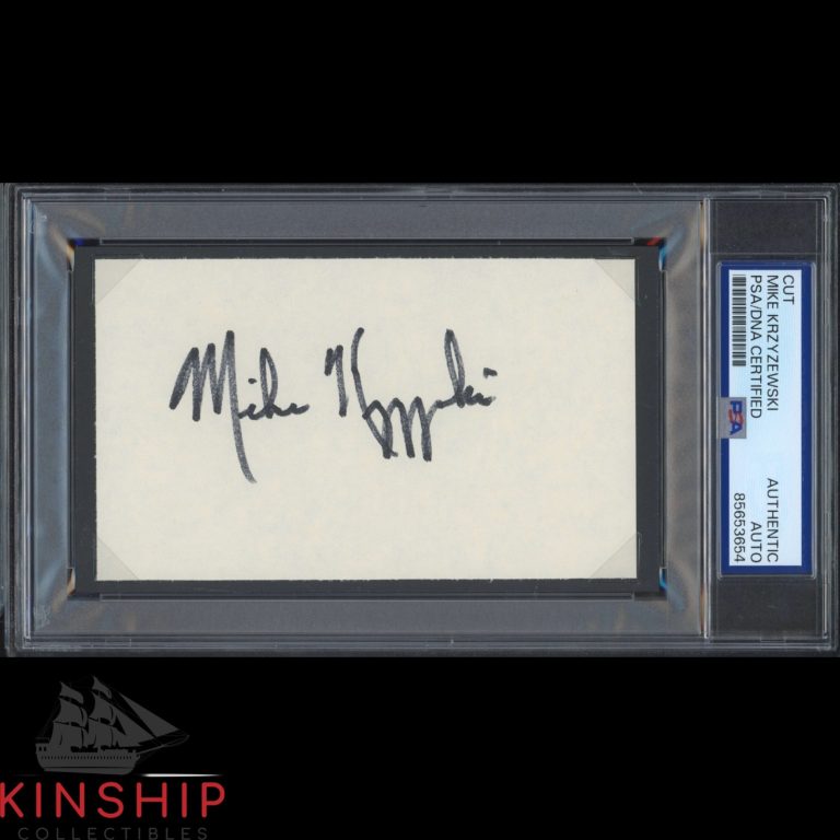Mike Krzyzewski signed Cut PSA DNA Slab Duke Basketball Coach HOF Auto C5555