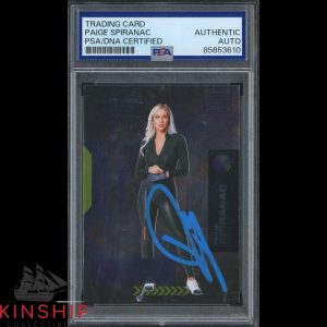 Paige Spiranac signed 2021 Skybox Metal Card PSA DNA Slab Golf Auto C5517