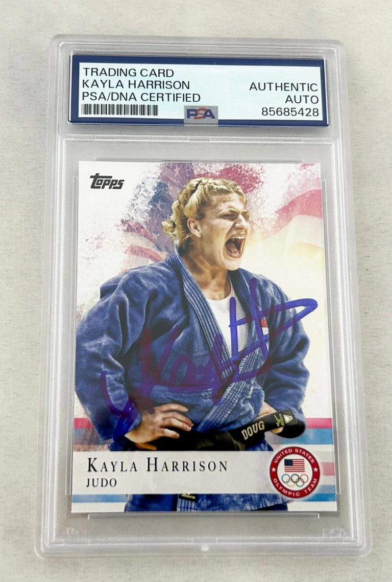 Kayla Harrison Signed Card 2012 Topps #13 Olympics Judo PSA/DNA COA
