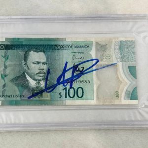 Usain Bolt Signed Official Jamaican Currency $100 Olympic Champion PSA/DNA COA