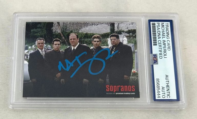 Michael Imperioli Signed Card The Sopranos #S1-1 PSA/DNA COA