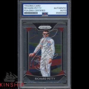 Richard Petty signed 2019 Panini Prizm Trading Card PSA DNA Slab NASCAR C5541