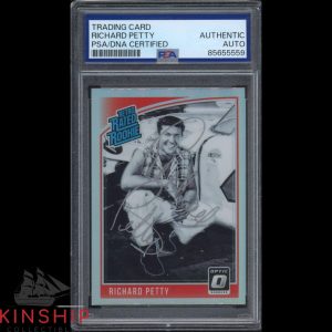 Richard Petty signed 2019 Panini Prizm Trading Card PSA DNA Slab NASCAR C5540