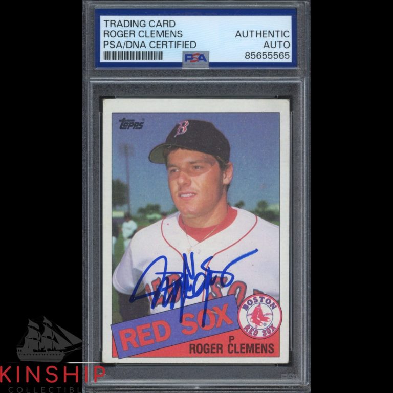 Roger Clemens signed 1985 Topps Rookie Card #181 PSA DNA Slab Auto C5528