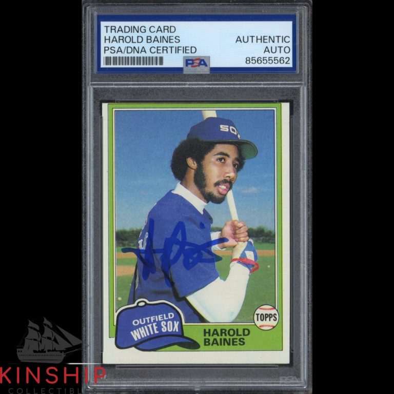 Harold Baines signed 1981 Topps #347 Card PSA DNA Slab Baseball HOF Auto C5529