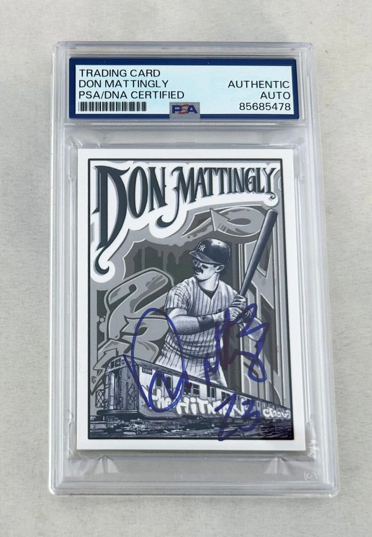 Don Mattingly Signed Rookie Card Project 2020 #95 PSA/DNA COA