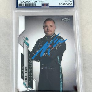 Valtteri Bottas Signed Rookie Card 2020 Topps Chrome #2 F1 PSA/DNA COA