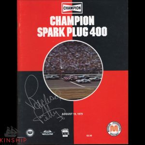 Richard Petty signed 1979 Spark Plug 400 Program JSA COA NASCAR Auto Winner E317