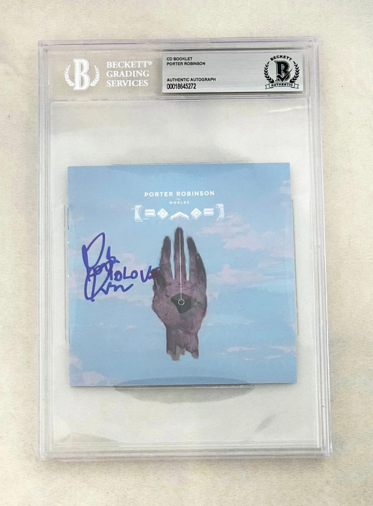 Porter Robinson Signed CD Cover Worlds Beckett BAS COA