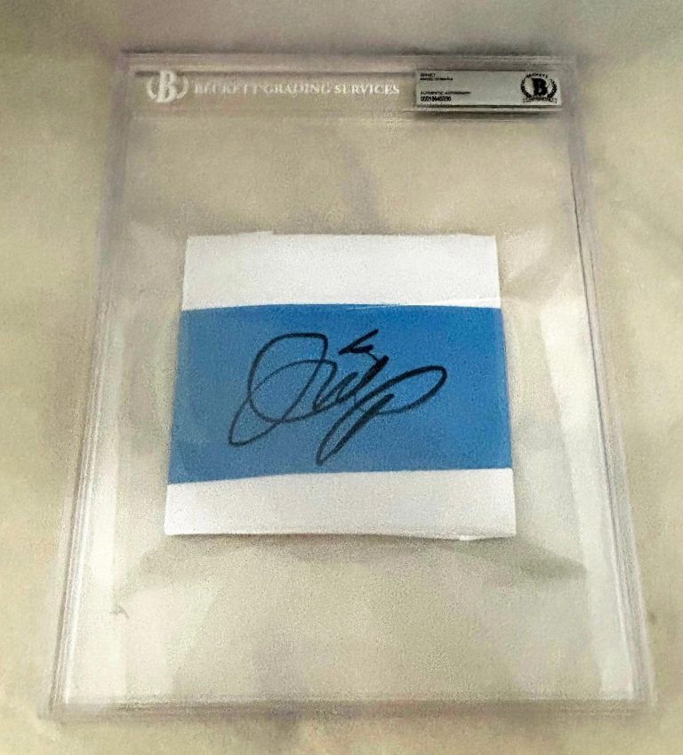 Angel Di Maria Signed Jersey Cut Argentina World Cup Champion Beckett BAS COA