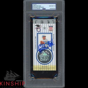 Carlton Fisk signed 1991 All Star Game Ticket PSA DNA Slab Auto Grade 10 C5562