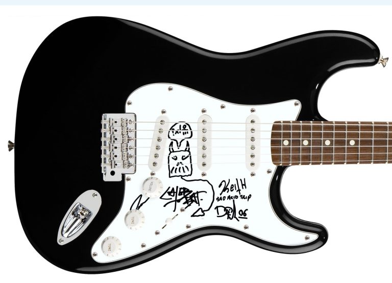 Bad Acid Trip Signed Autographed Guitar