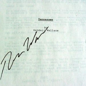 Randall Wallace Signed Autographed Tennessee Script