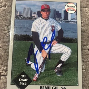 1991 Front Row Draft Picks Benji Gil signed autographed #50 Card Castle Park