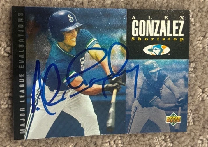 1994 Upper Deck Minors #150 Alex Gonzalez signed autographed card Blue Jays