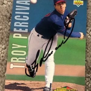Troy Percival signed autographed card #507 1993 Upper Deck California Angels
