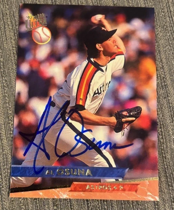 Al Osuna Autographed Signed 1993 Fleer Ultra Card #45 Houston Astros