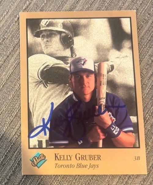 Kelly Gruber signed autographed 1992 Studio #255 Toronto Blue Jays Card