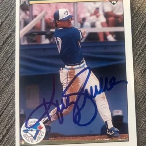 1990 Upper Deck #111 Kelly Gruber signed autographed card Toronto Blue Jays