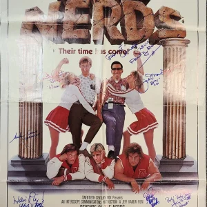 Revenge Of The Nerds Cast Autographed Original Full Sized Movie Poster Exact Pro