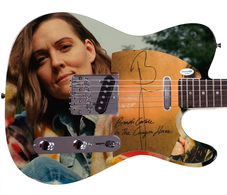 Belinda Carlisle The Go-Gos Signed Custom Graphics Guitar ACOA