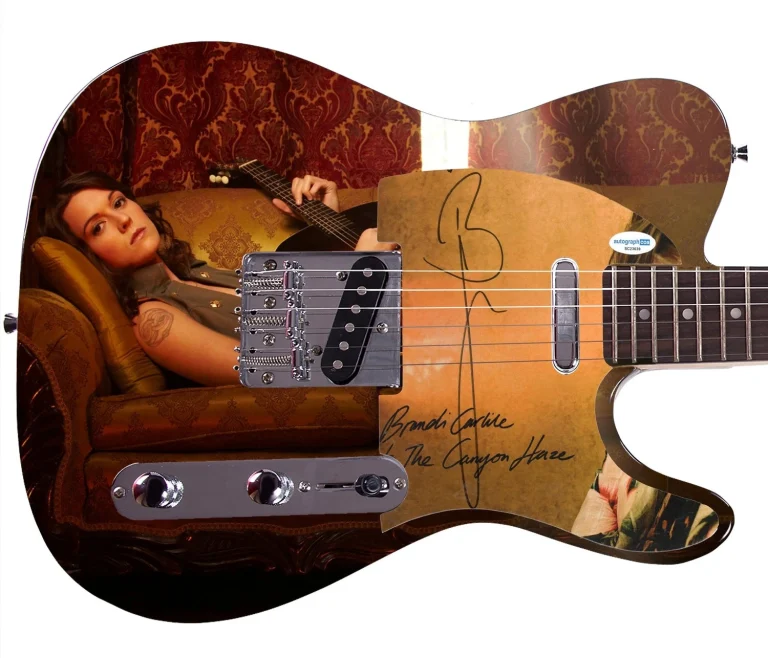 Belinda Carlisle The Go-Go's Signed Custom Graphics Guitar ACOA
