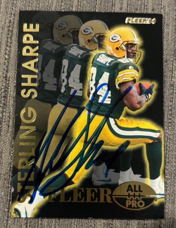 1994 Fleer All Pro #15 Sterling Sharpe signed autographed card Green Bay Packers