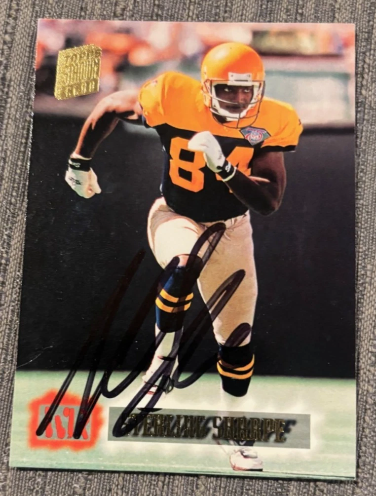 1995 Topps Stadium Club Sterling Sharpe signed autographed card #595 Packers HOF