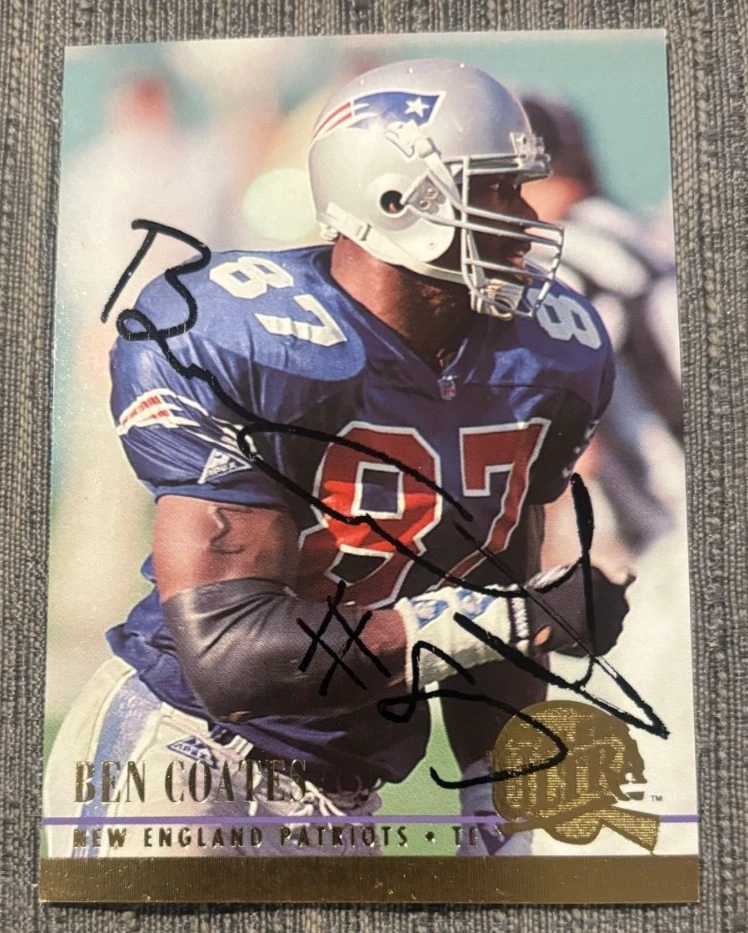 1994 Fleer Ultra Football Card #200 Ben Coates signed autographed NE Patriots