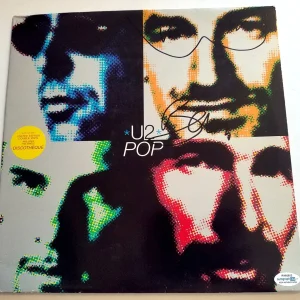 U2 Bono Signed Autographed War Album Cover w/ Sketch ACOA