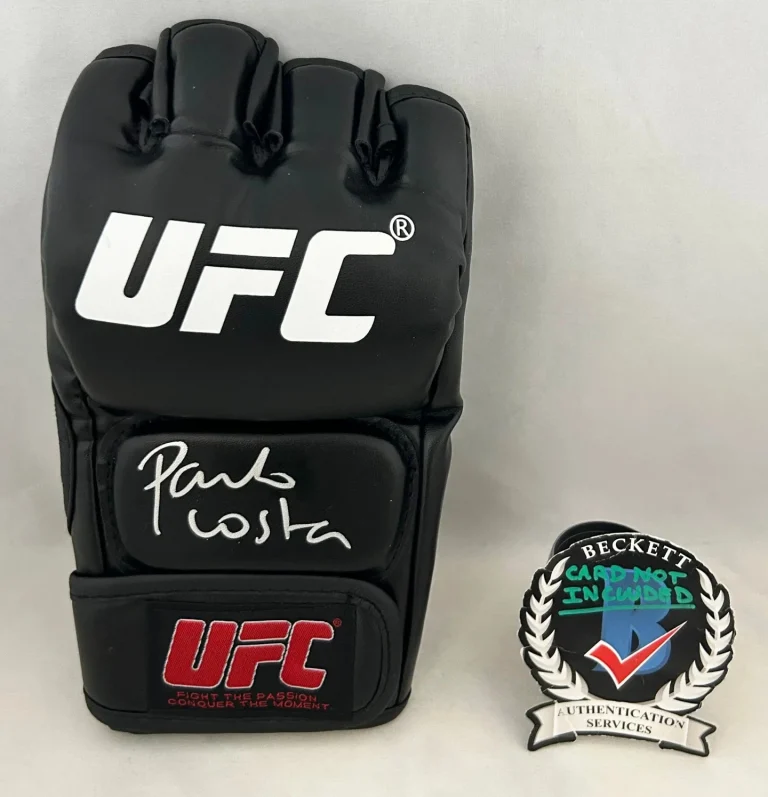 Paulo Costa Signed UFC Glove MMA Beckett BAS COA