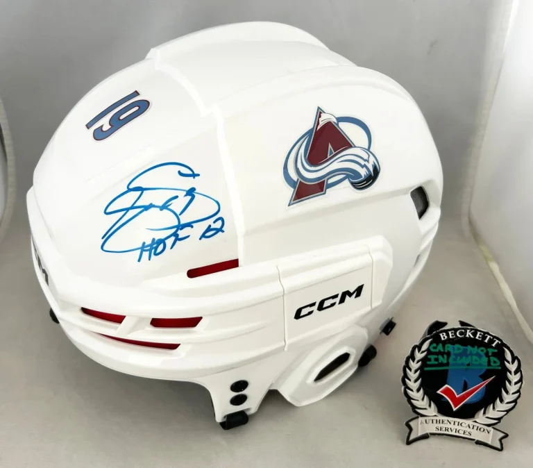 Joe Sakic Signed Full Size Helmet Colorado Avalanche Beckett BAS COA