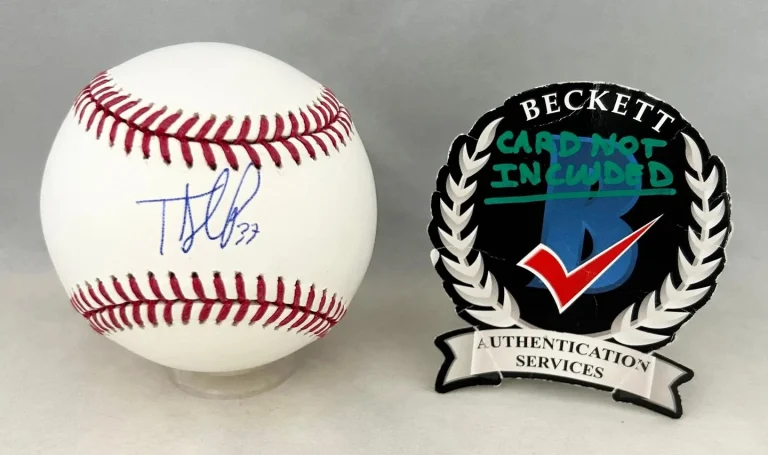 Teoscar Hernandez Signed Authentic MLB Baseball Los Angeles Dodgers Beckett B...