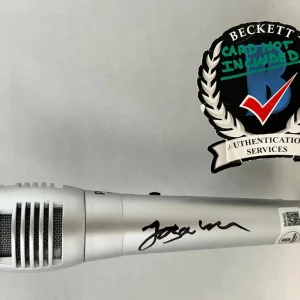 J Balvin Signed Microphone Beckett BAS COA