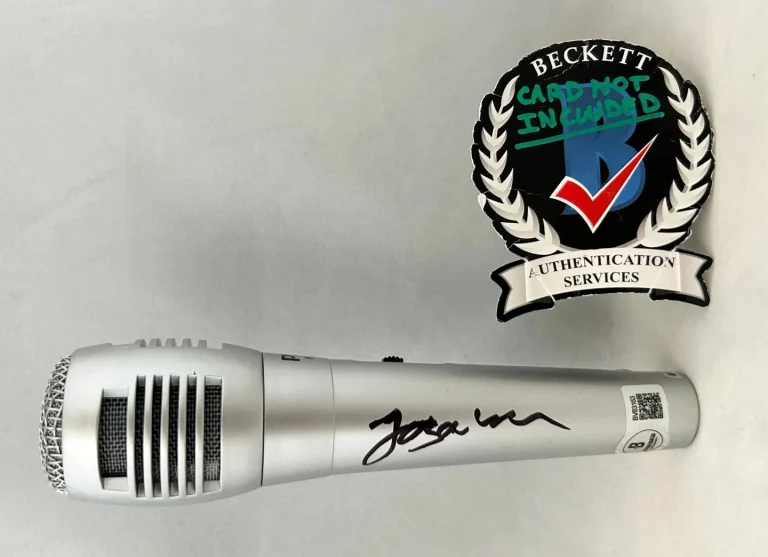 J Balvin Signed Microphone Beckett BAS COA