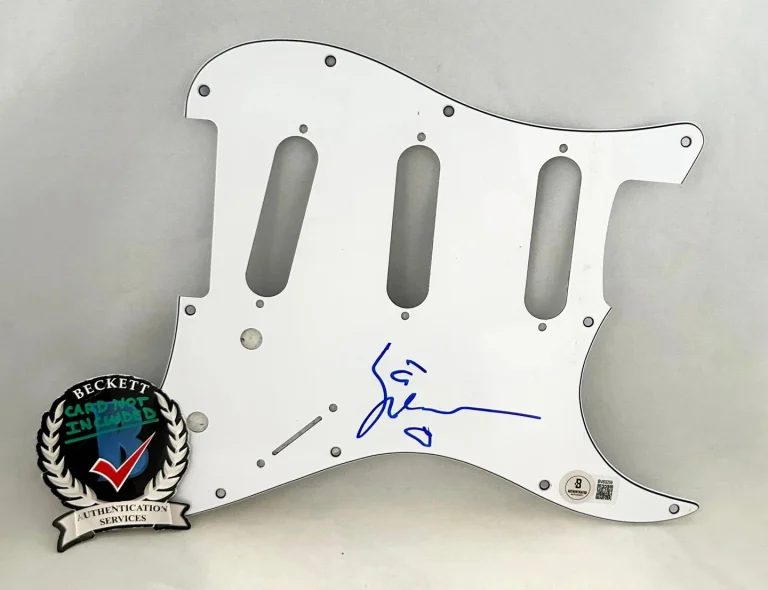 YNGWIE MALMSTEEN SIGNED ELECTRIC PICKGUARD BECKETT BAS COA COLLECTIBLE MEMORABILIA