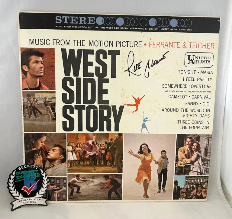 Rita Moreno Signed Vinyl LP Album West Side Story Soundtrack Beckett BAS COA