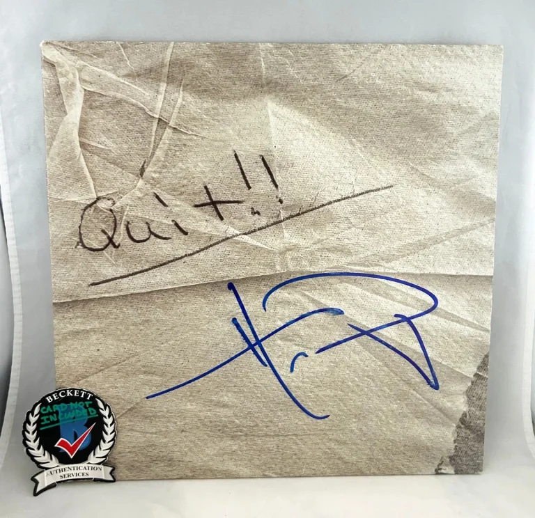 Hardy Signed Vinyl LP Album Quit Beckett BAS COA