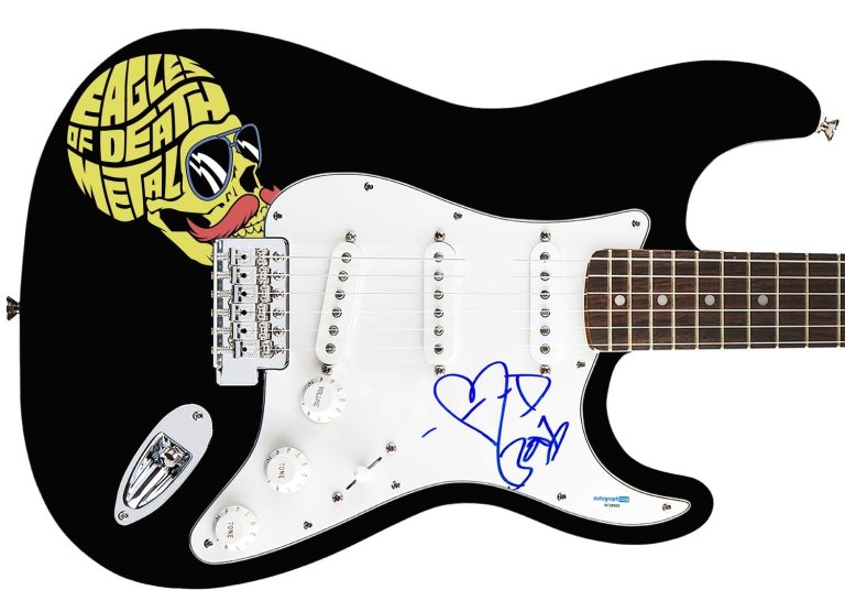 Eagles of Death Metal Jesse Hughes Autographed Custom Graphics Guitar ACOA