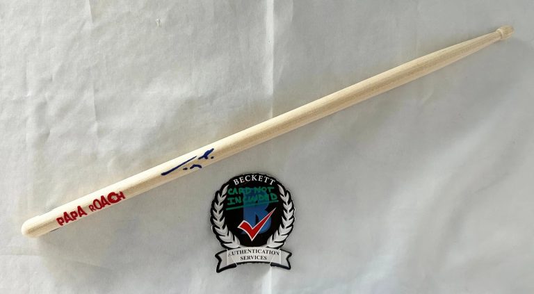 Tony Palermo Signed Drumstick Papa Roach Beckett BAS 3 COA