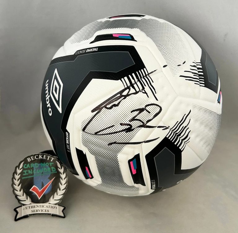 Vincent Candela Signed Soccer Ball France 1998 World Cup Beckett BAS COA