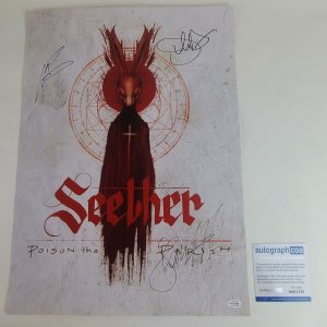 Seether Signed Autographed Poster ACOA