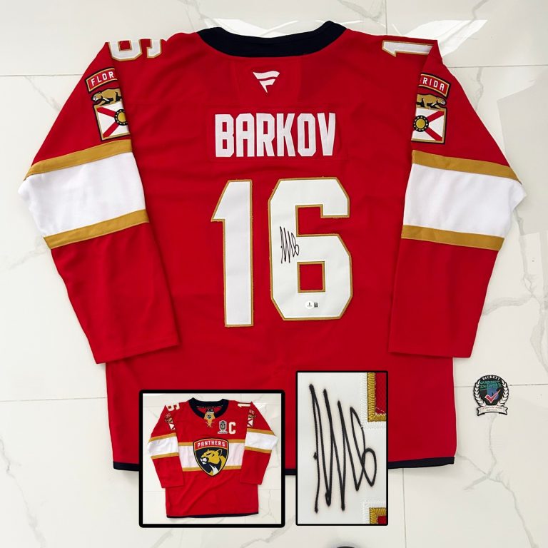 Aleksander Barkov Signed Jersey Florida Panthers Beckett BAS 1 COA