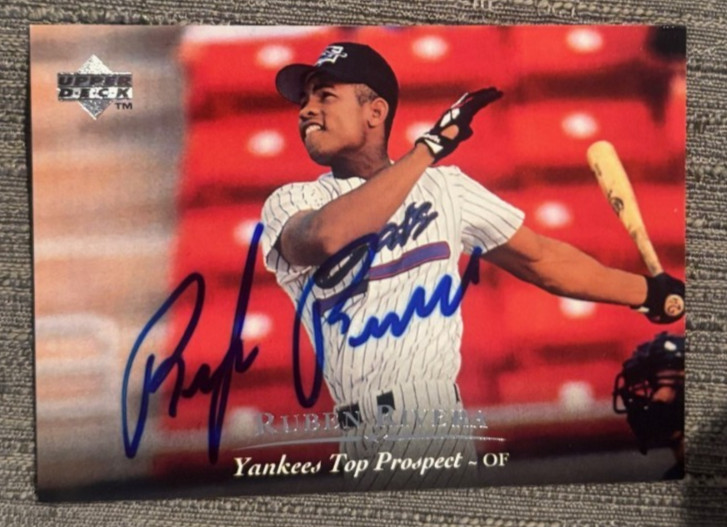 1995 Upper Deck Minor League #8 Ruben Rivera signed autographed card Yankees