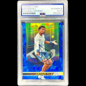 ARTHUR FILS SIGNED 2024 TOPPS CHROME SAPPHIRE TENNIS CARD #38 AUTO PSA
