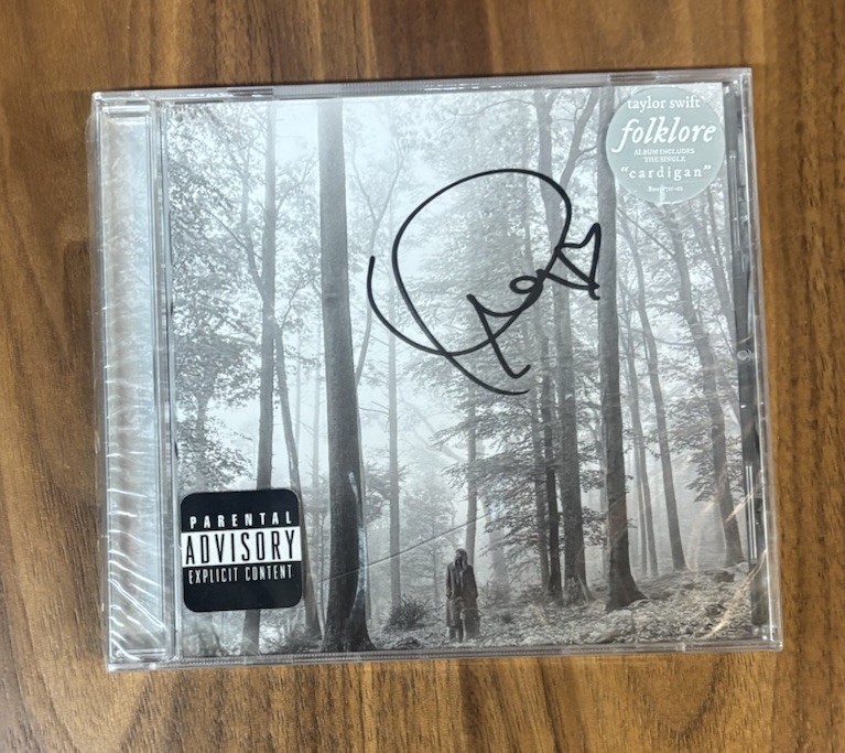 Taylor Swift Folklore Signed Auto Autographed CD Sealed Brand New Exclusive