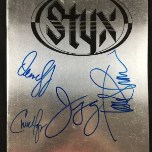 Styx Signed Autograph Concert Program JSA Dennis DeYoung Tommy Shaw