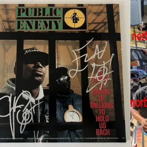 PUBLIC ENEMY SIGNED IT TAKES A NATION VINYL ALBUM w/EXACT PROOF & BECKETT COA