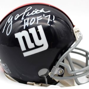 YA Tittle Y.A. New York Giants Signed Mini Football Helmet w/JSA COA DD89545